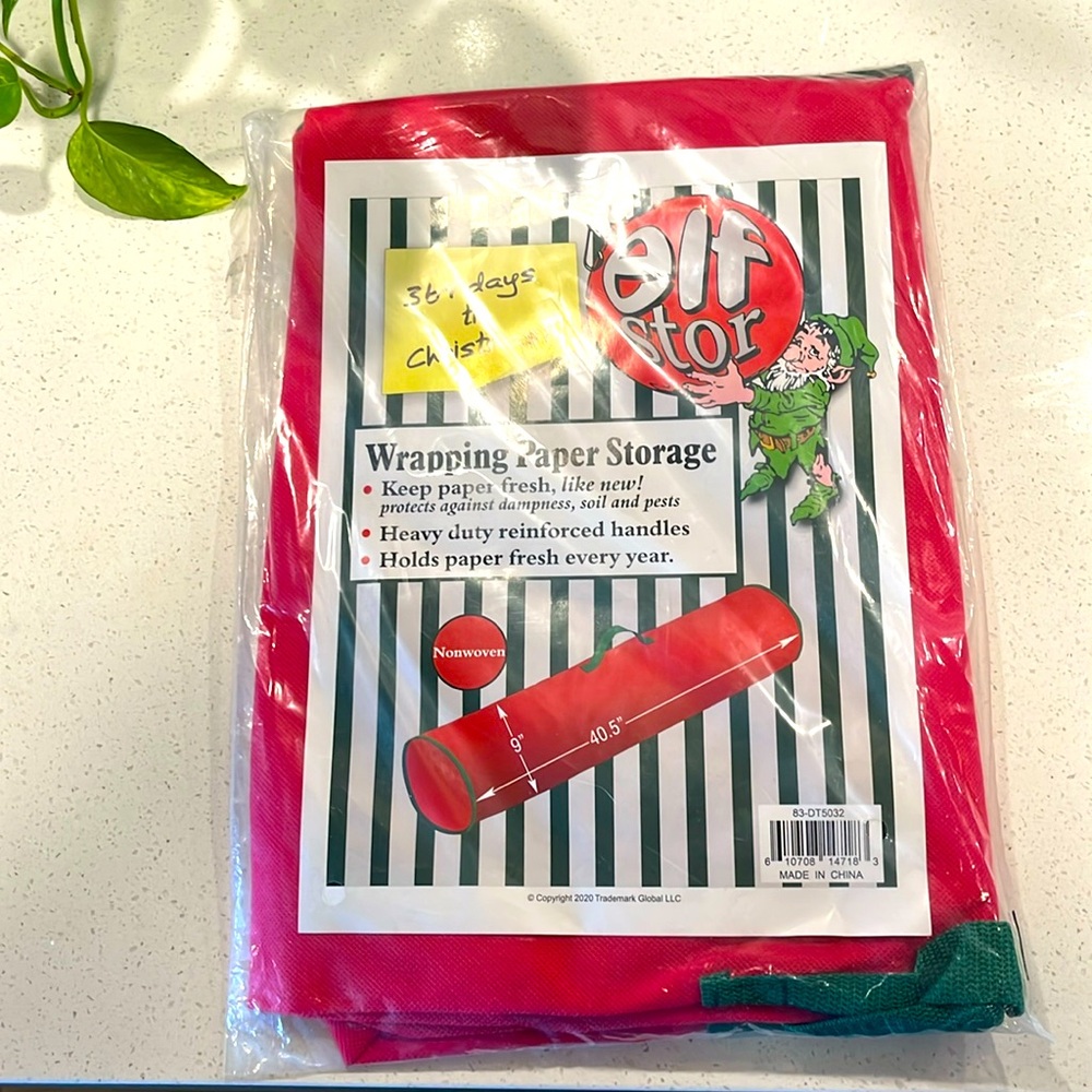 Wrapping Paper Storage! keep paper, fresh, likenew!Heavy duty reinforced handles